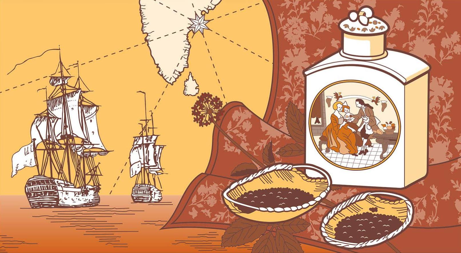 Photo du panneau : Musée de la Compagnie des Indes